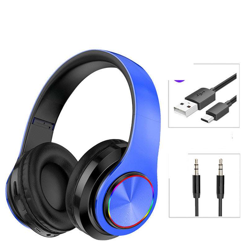 LED Wireless Bluetooth Gaming Headphones with TF Card Support - Exactly Bliss