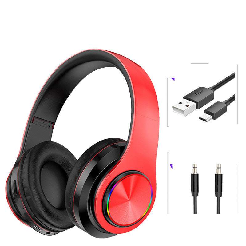 LED Wireless Bluetooth Gaming Headphones with TF Card Support - Exactly Bliss