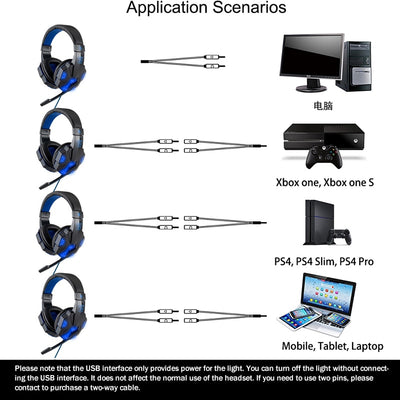 Ultimate Gamer Headset (w/optional LED Lights) - Exactly Bliss