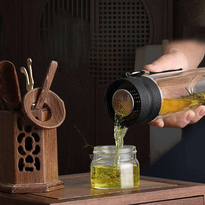 Tea Separation Glass Cup - Exactly Bliss