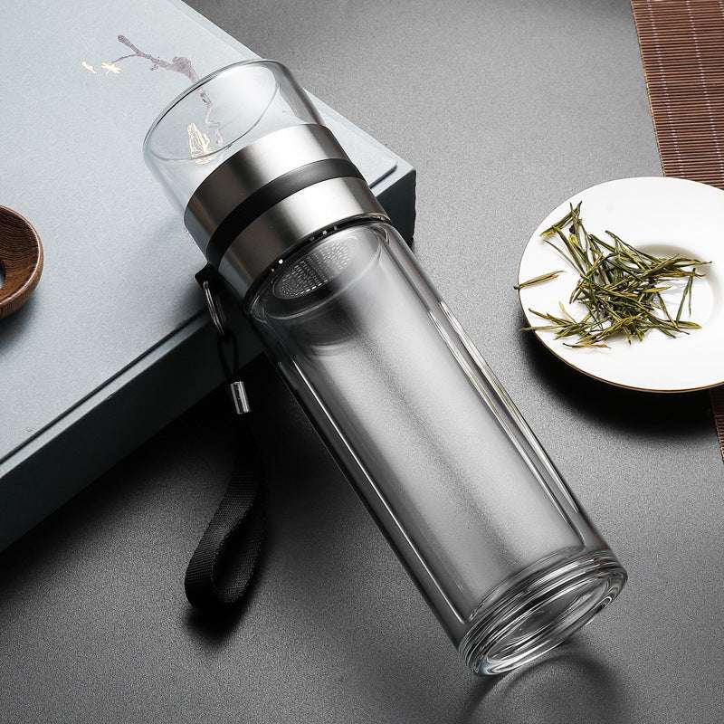 Tea Separation Glass Cup - Exactly Bliss