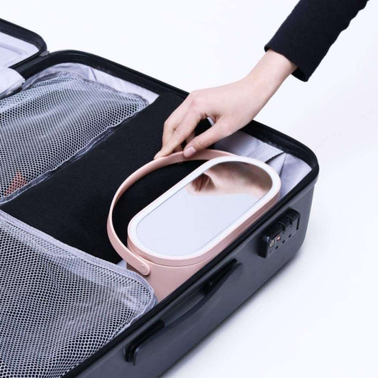 Travel LED Light & Mirror Make - up Storage Box - Exactly Bliss