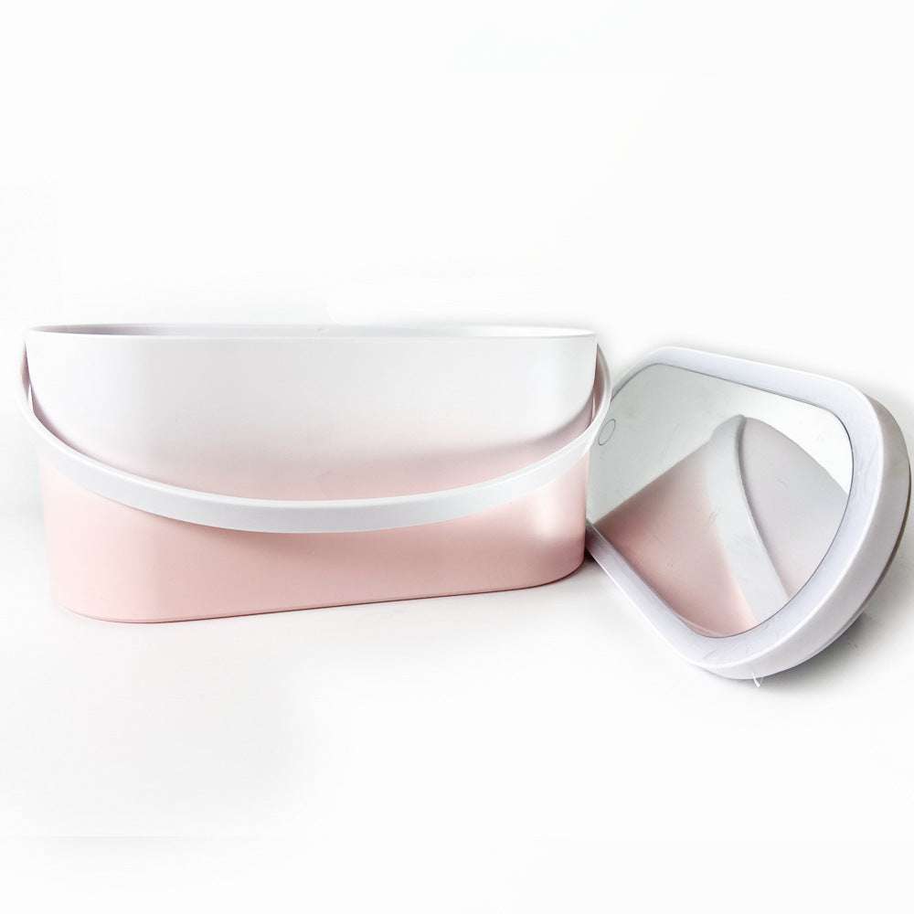 Travel LED Light & Mirror Make - up Storage Box - Exactly Bliss
