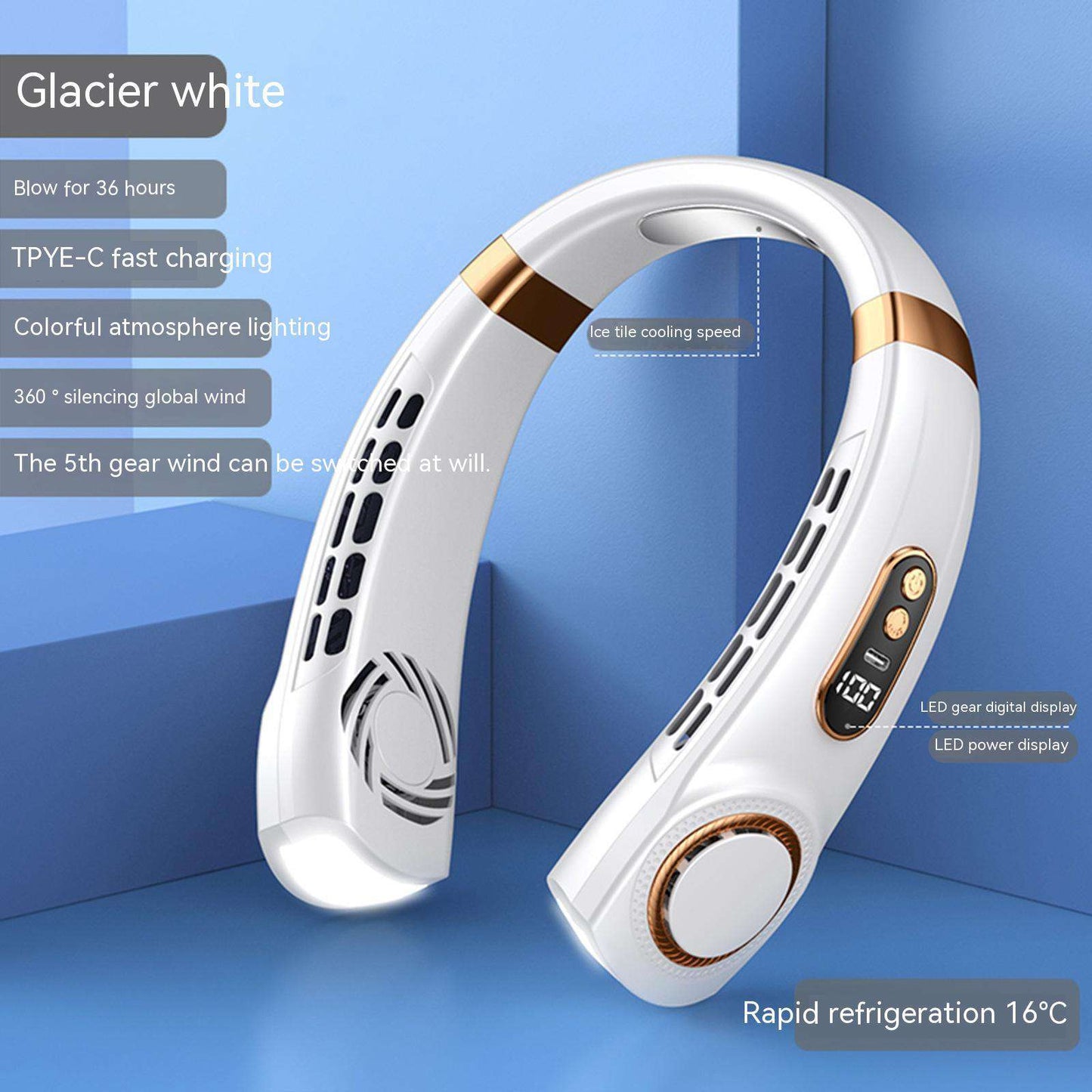 Ultra - Cooling Portable Neck Fan - Exactly Bliss