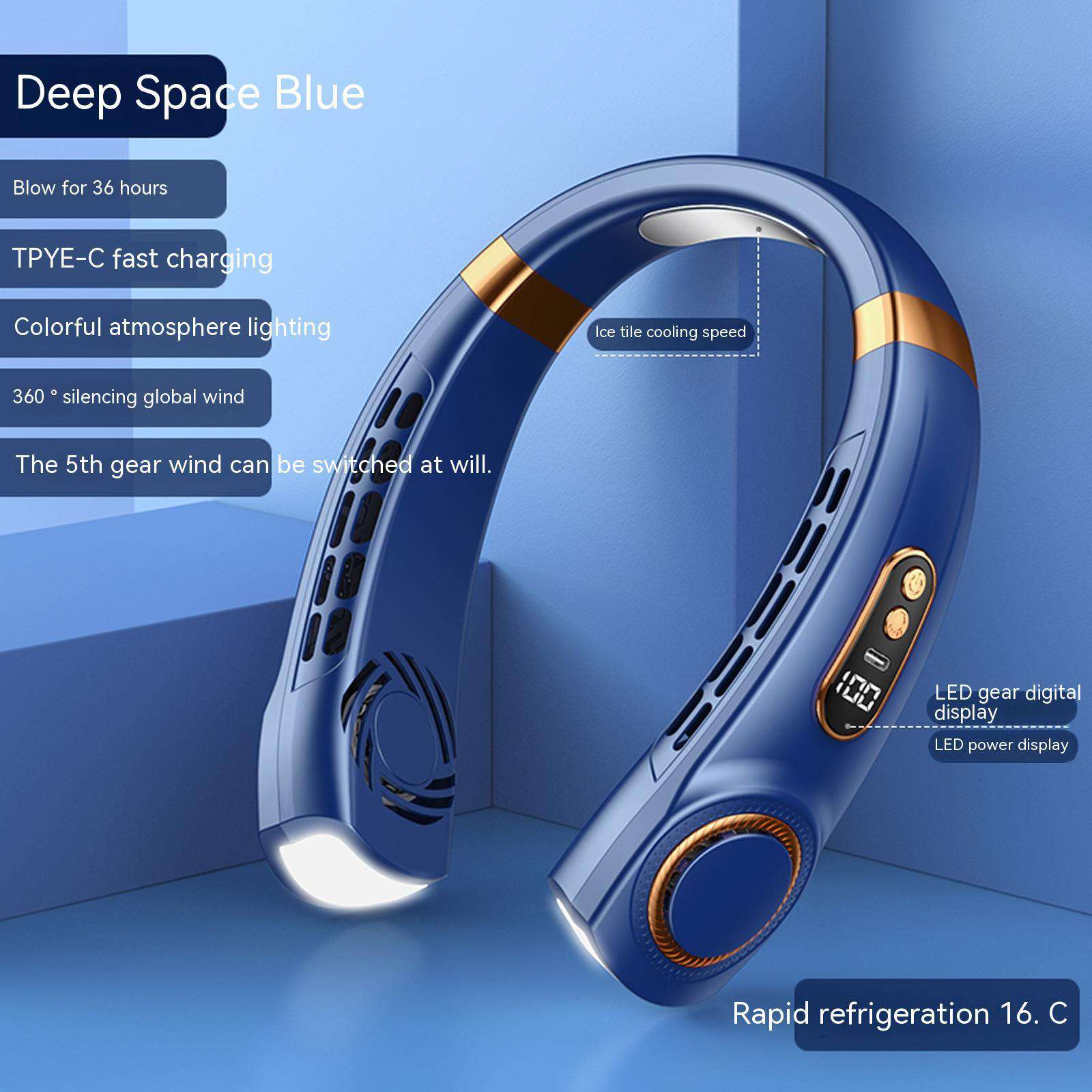 Ultra - Cooling Portable Neck Fan - Exactly Bliss